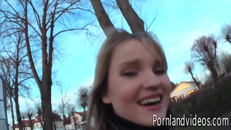 Pornland videos: Offer to Blonde Teen Carina for a Solo with Dildo