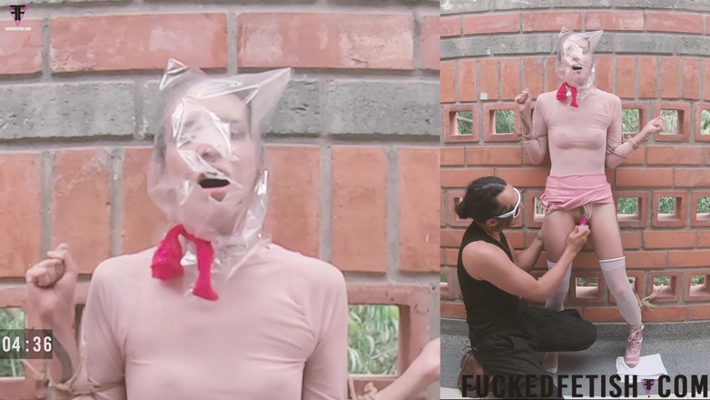 Fucked fetish: Çaresiz prezervatif nefes oyunu tam esaret çantası kafa orgazmları