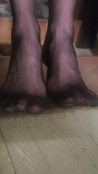 Goode Girl Black Pantyhose Foot Worship POV JOI