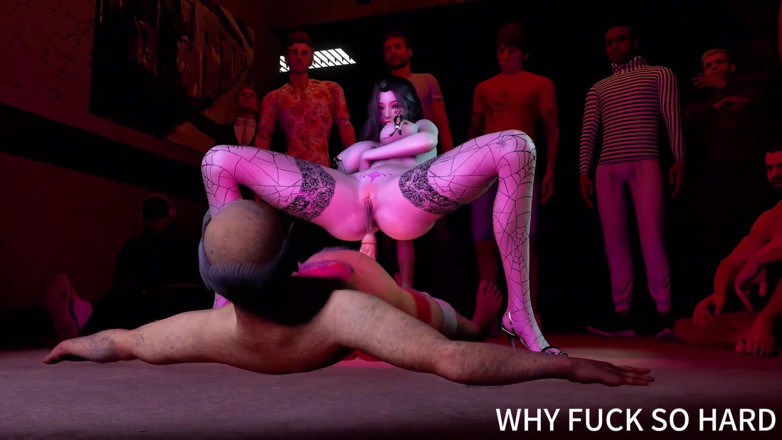 Why fuck so hard: 3D geile slet Aziatische stripper gaat vreemd met grote pik...