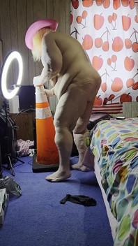 Whore Hopping on That Construction Cone When Shes Alone