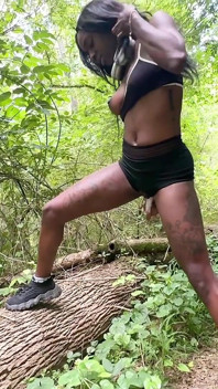 Diversión Al Aire Libre Con Gordo Coño De Ébano Majesty Nasty