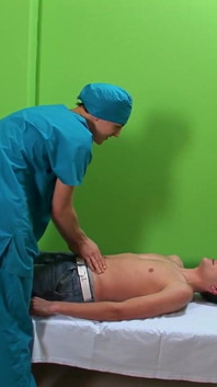Exclusive video Bareback: Intense anal sex in a horny doctor's office