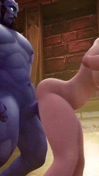 Om albastru cu elf | Parodie porno Warcraft
