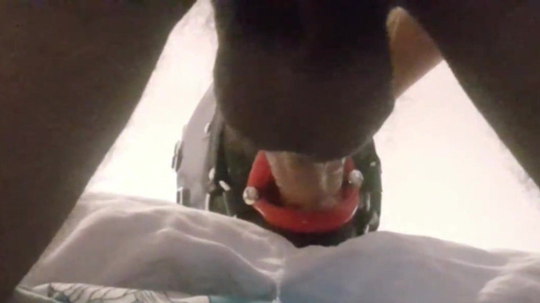 LauraOnHeels: MILF Con Ring Gag Labbra Finte Scopata in Bocca E...