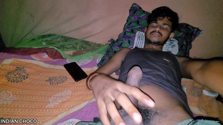 Horny Indian Boy Waking up with His Big Hard Cock (Wild Stud)