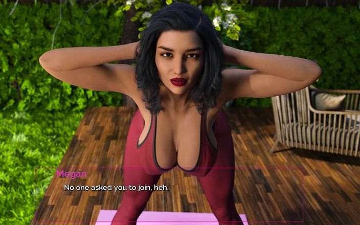 Dirty GamesXxX: Kapa çeneni ve dans: seksi ev sahibi arka bahçede kiracısıyla yoga...