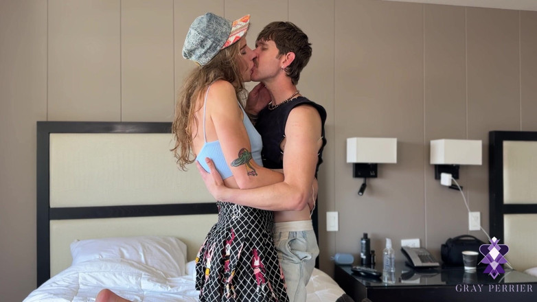 Gray Perrier: Fuck Hungry Man's First Time with a Trans Girl