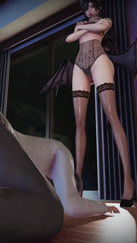 B040 La bellezza asiatica un uomo è stato shrunk da due bellezze e viene usato come dildo e pistone