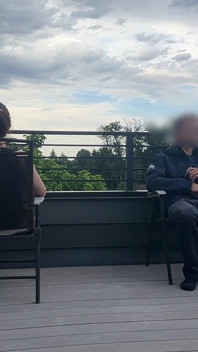 Dickflash çatı kafe macerası içine boşalma