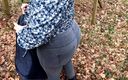 Bouncy Tits Action: Spanking Her Tits and Ass in the Woods