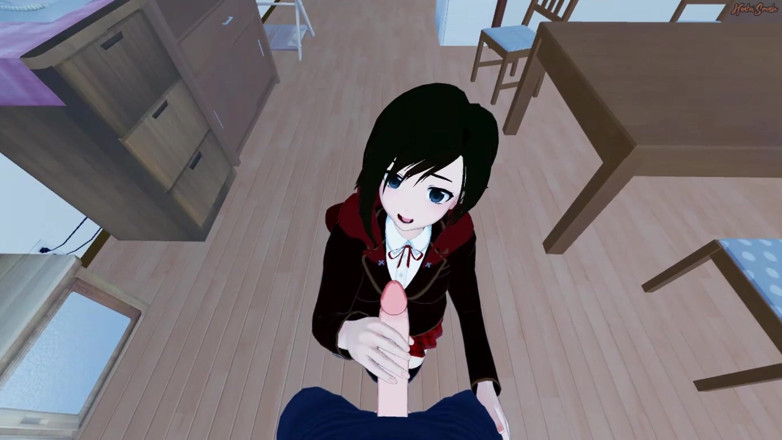 Hentai Smash: Bakış açısı Ruby Rose'a domalarak döllemeden önce sikişiyor. RUBY Hentai