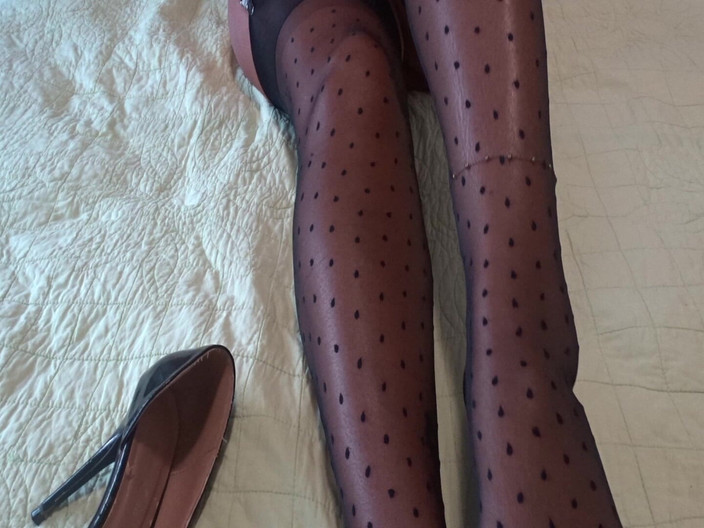 corynanylon: Collant vintage a pois