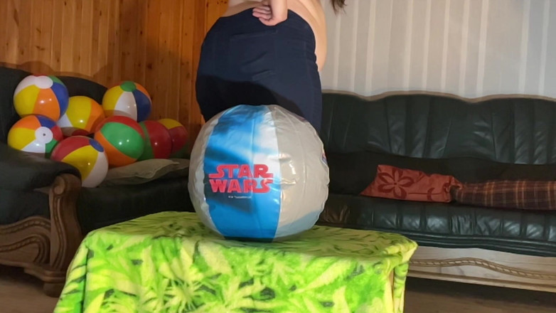 BeachBallsDuo: Weve Totaly aplastó otras 21 bolas de playa coloridas! 40-60cm 2 cámaras con...