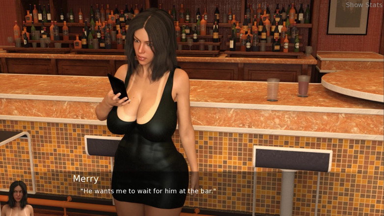 Porny Games: Proyecto esposa caliente - saliendo al pub (43)