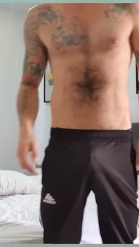 Neblurred, Str8 Dave Cu Mușchi Tatuați Fără Prezervativ