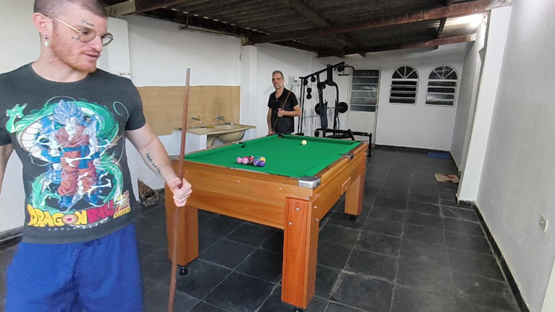 carmonaoficial: The Carmonas Playing, Who Lost the Bet?