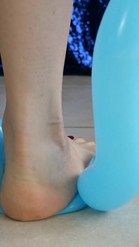 Smushed Harshly by My Classy Bare Feet in Red Toenail Polish Ita