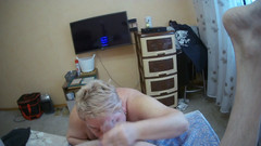 Zona901: Fette frau leckt arsch, wichst und lutscht schwanz zum abspritzen