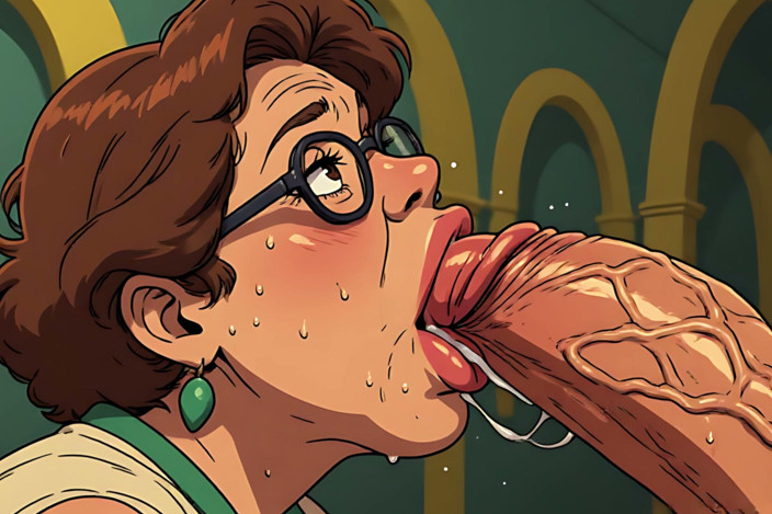 AI Porn: Ai hausfrau blowjob-kunst
