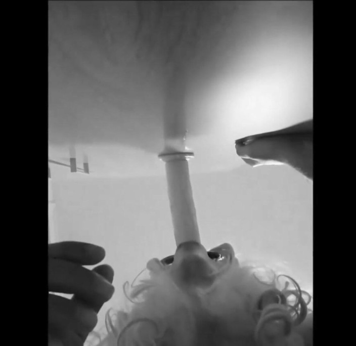 Sissy husband solo: Sissyhusband Posing and Dildo Complication