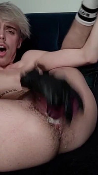 Ftm Squirts From Fucking His Pussy Hard