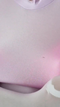 Shiny Tight Top Boobs Caressing