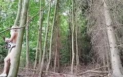 Fucked by Same Lonely Guy in Two Days in the Woods