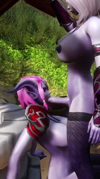 Draenei Futa mengongkek awek Draenei dengan baik | Parodi lucah Warcraft