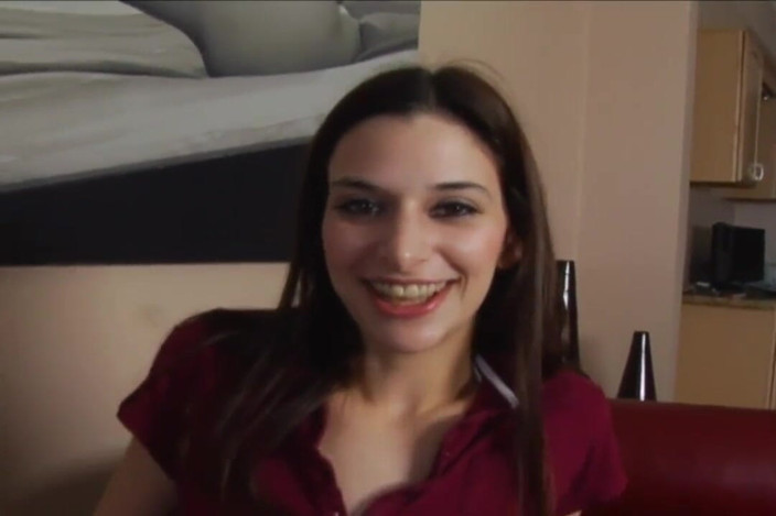 Young Sinner: She looks at you while suck a big hard cock!