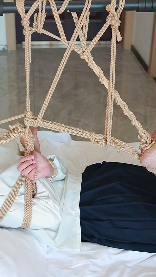 Asian bondage: My Barefoot Girlfriend Was Hanging From a Crossbar, Playing with...