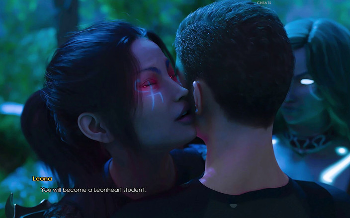 3D Cartoon Porn: Lust Academy 4 - Leona en Katrina vechten om James nadat hij...