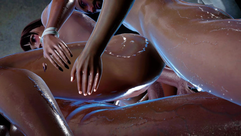 ExplicitXXX3D: Intensa orgia, bunda da puta gostosa destruída em sexo duro