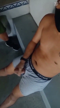 Fleshlab Twinks: I Wanked with a Stranger Outdoor Until We Both Cum