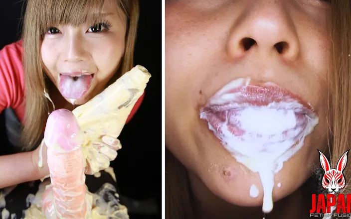 Japan Fetish Fusion: Crazy for Mayonnaise Messy Fantasy with Kaede Futaba