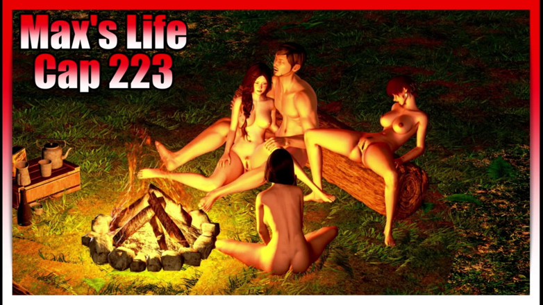 HotSummer117: Max's Life Season 3 Episode 223 Camp Orgy with 3 Beautiful MILFs