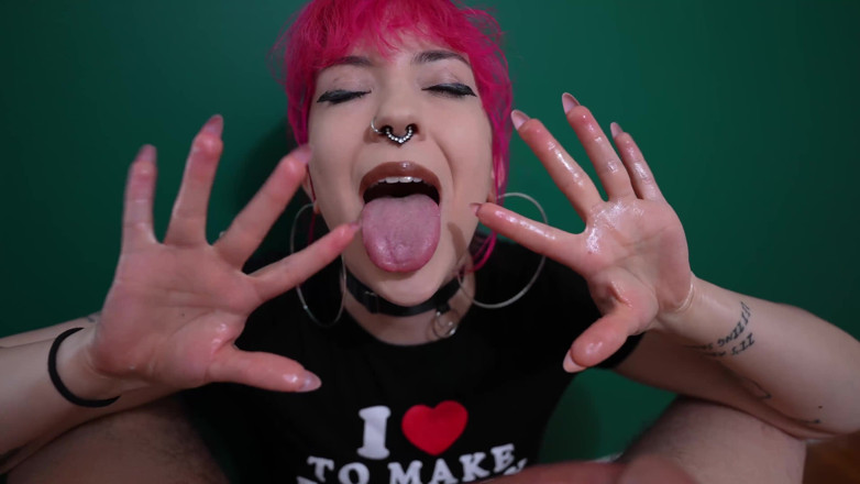 lilredvelvettt: Luz cbt femdom punheta