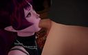 3D Cartoon Porn: A House in the Rift 70 - Azraesha's Throat Job