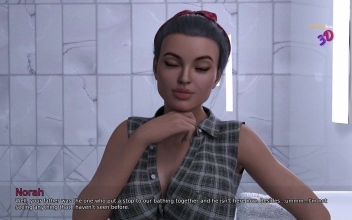 3D Cartoon Porn: 내 기숙사 6 - 마크와 함께 샤워하고 싶은 노라