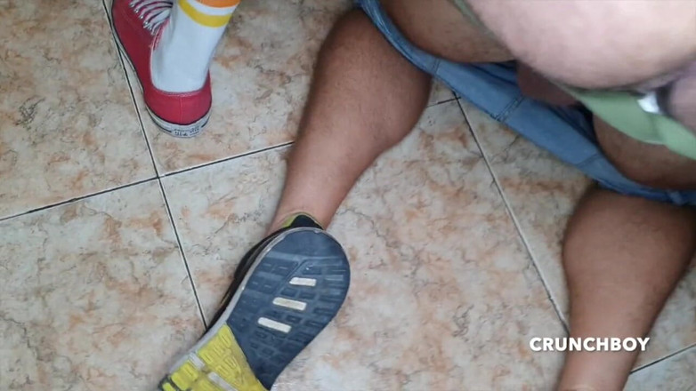 Fun bareback meeting in Barcelona: Sergio Cuho got fucked raw by Nicholas Bardem