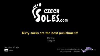 Czech Soles - foot fetish content: Kaus kaki kotor adalah hukuman terbaik