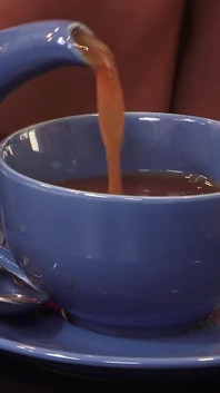 Mature Ladies Having Tea Interrupted by Horny Lesbian Thirsty for Tits