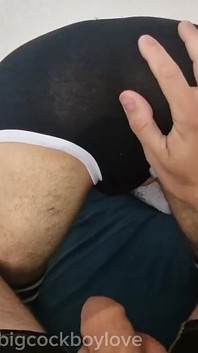 Horny Stuffs a Big Cock in Ass, Stepdaddy Fills My Ass with Cum