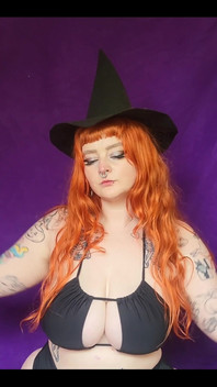 Spooky Cute Little Witch Coming in Hot and Hairy