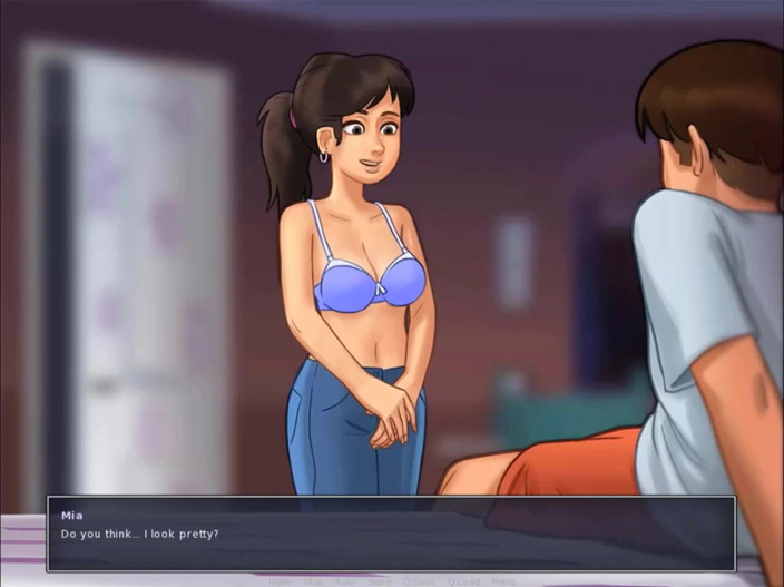 Cartoon Play: Summertime saga part 184 - cute tattoo teen
