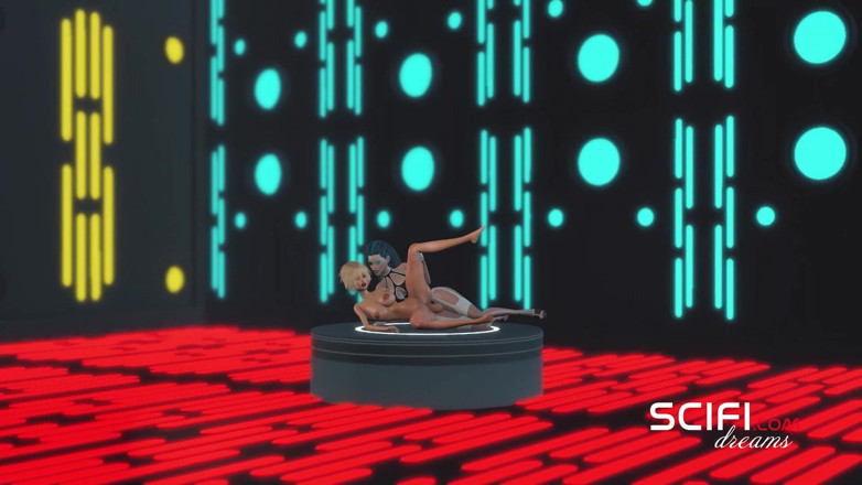 3dxpassion: Sci-Fi walls. Sex cyborg and beautiful girl in the planet...