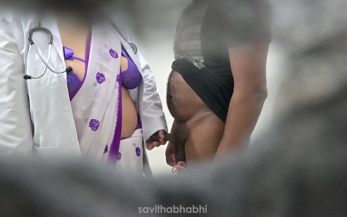 savithabhabhi: भाग्यशाली मरीज को क्लिनिक में अपनी यौन इच्छाओं को पूरा करने के लिए एक सुंदर डॉक्टर मिला