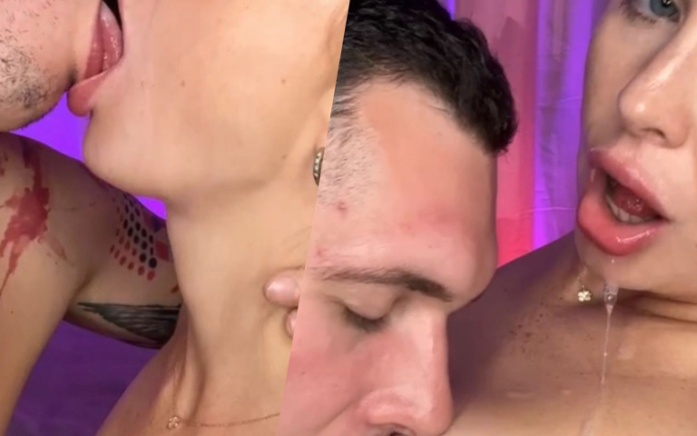 Messy and Sloppy Kiss (Kitty Ricky) Messy and Sloppy Kiss (Kitty Ricky)