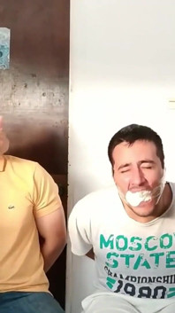 Stepdad and Stepson Tag-teamed for Gag Humiliation