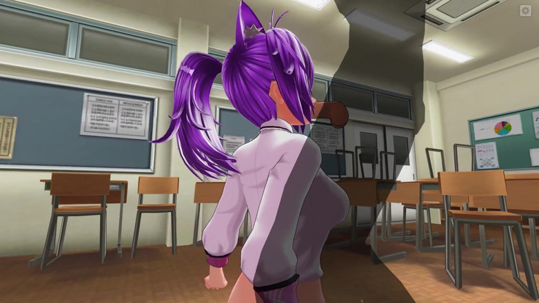 H3DC: Fată studentă 3D HENTAI suge și călărește pula prietenului ei